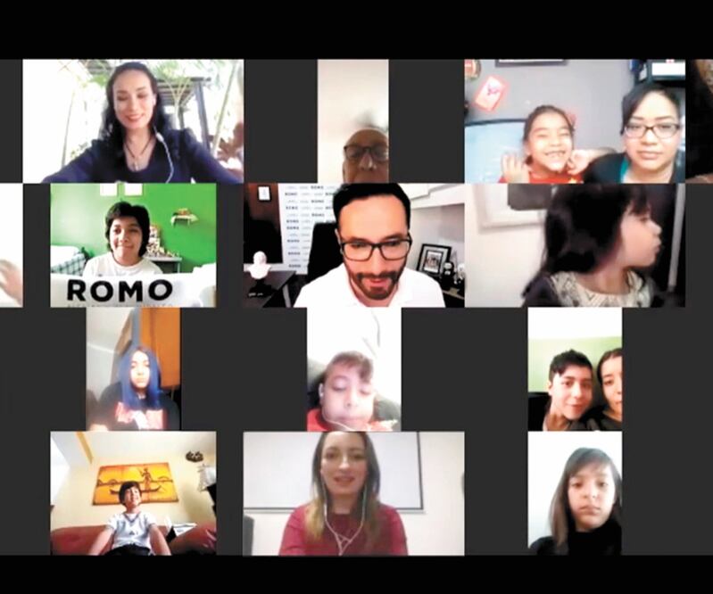 A través de Zoom, Víctor Hugo Romo dio a conocer las acciones que alista para la niñez en Miguel Hidalgo, en caso de reelegirse. Foto: ESPECIAL