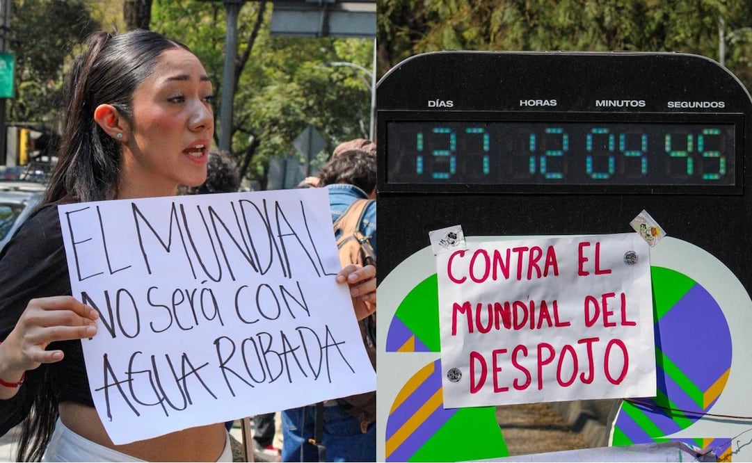 Protestan en la Ciudad de México por la Copa del Mundo de 2026 - Fotos: Maritza Villagómez/EL GRÁFICO