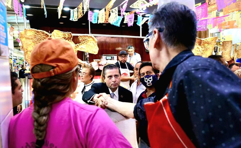 Giovani Gutiérrez anuncia remodelación de los 22 mercados de Coyoacán. Foto: Especial