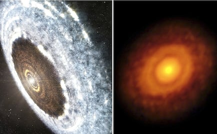 Estallido estelar permitió ver una línea de nieve