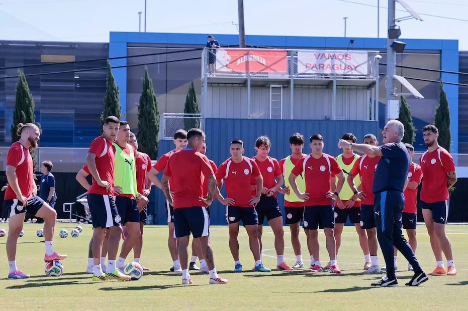 Selección de Paraguay en entrenamiento, durante la Copa del Mundo de 2026 - Foto: EFE