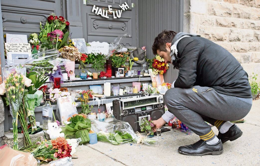 La casa que compró Cohen en los 70 se convirtió en lugar de peregrinaje. (FOTO: PAUL CHIASSON. AP)