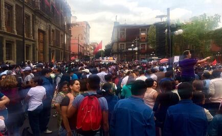 STUNAM protesta frente a la Secretaría de Educación
