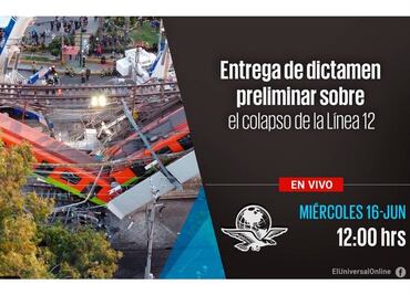 #EnVivo Entrega del dictamen preliminar sobre el colapso de la Línea 12 del Metro