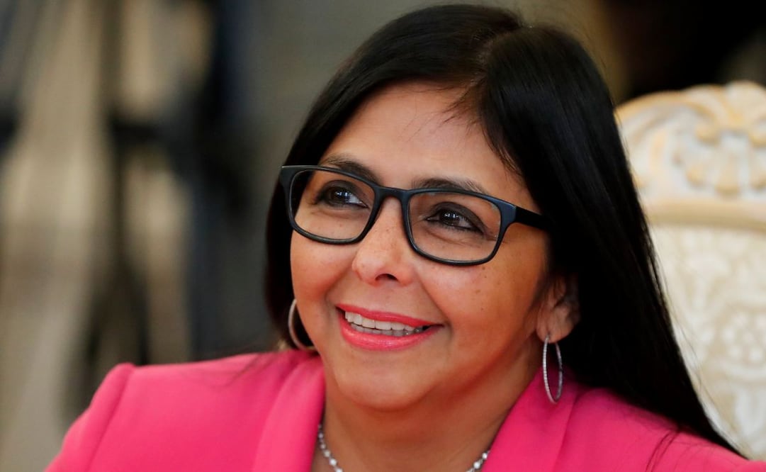 La vicepresidenta de Venezuela, Delcy Rodríguez, participa en conversaciones con el ministro de Relaciones Exteriores de Rusia en Moscú, el 1 de marzo de 2019. Foto: AP
