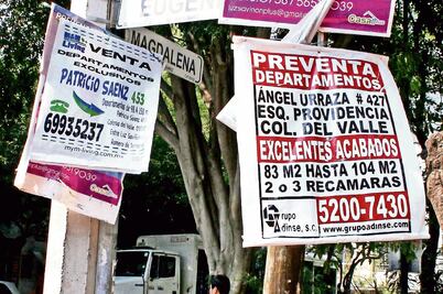 Multas de $107 mil por colgar pendones en postes, advierte Invea