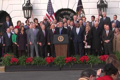 Trump celebra la reforma fiscal