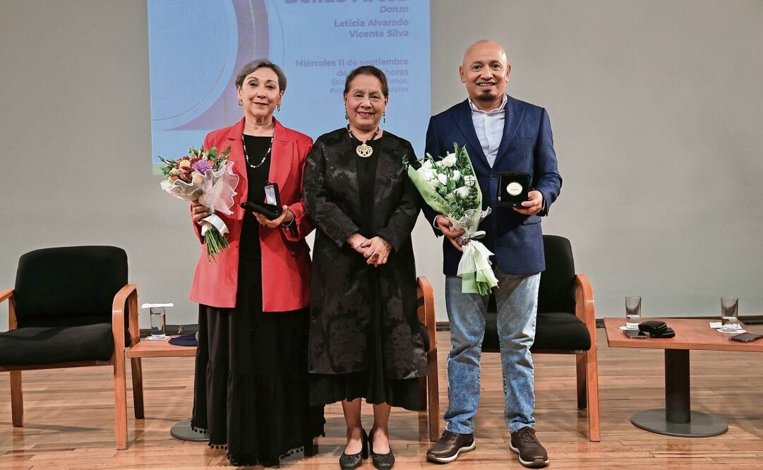 Leticia Alvarado, directora de la compañía Tándem; y Vicente Silva, creador de la primera compañía de danza carcelaria en México. Foto: Berenice Fregoso | El universal