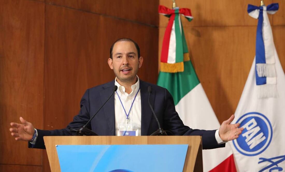 “López Obrador, por todas su acciones y omisiones, se ha ganado a pulso el hashtag #NarcoPresidente”, aseguró Marko Cortés. Foto: Especial