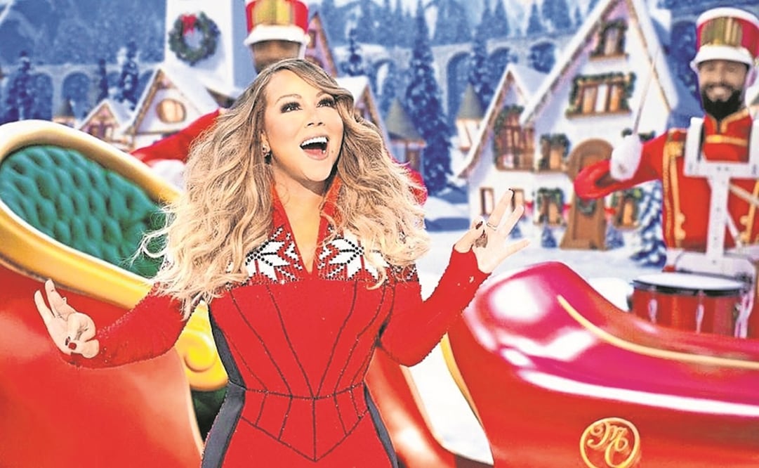 Mariah canta el tema en su show navideño. Foto: ESPECIAL