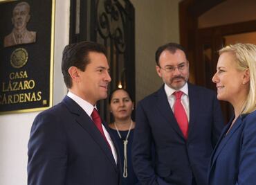 Peña Nieto se reúne con titular de Seguridad Interna de Estados Unidos