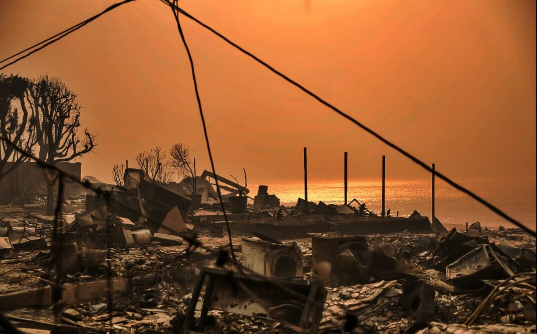Incendio en Los Ángeles, California. Foto: EFE