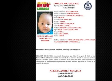 Detienen a mujer por el presunto robo de un bebé en Concordia, Sinaloa