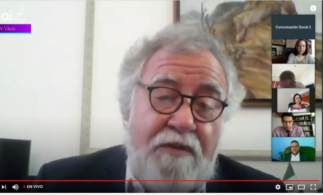 Alejandro Encinas participó en el foro “Avances y retos a cinco años de la entrada en vigor de la Ley General de Transparencia”. Foto: Especial