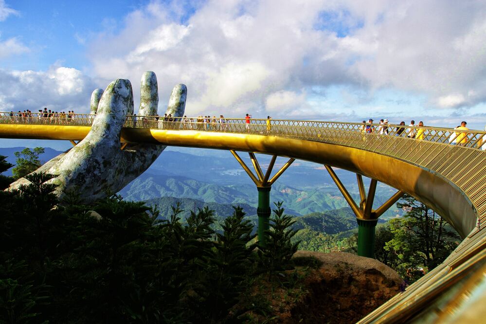 Cau Vang significa el "Puente de Oro" o "Puente Dorado" en vietnamita. (Foto: AFP/ Linh Pham)