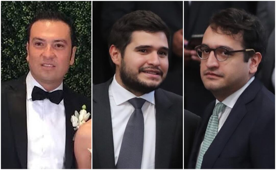 Amílcar Olán Aparicio, Gonzalo Alfonso López Beltrán, Andrés Manuel López Beltrán, Foto: Especial/EL UNIVERSAL