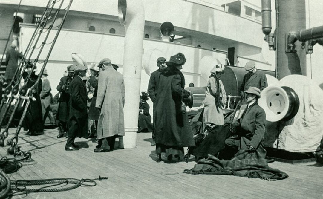 Sobrevivientes del Titanic a bordo del RMS Carpathia, que los rescató (Foto: Getty Images)