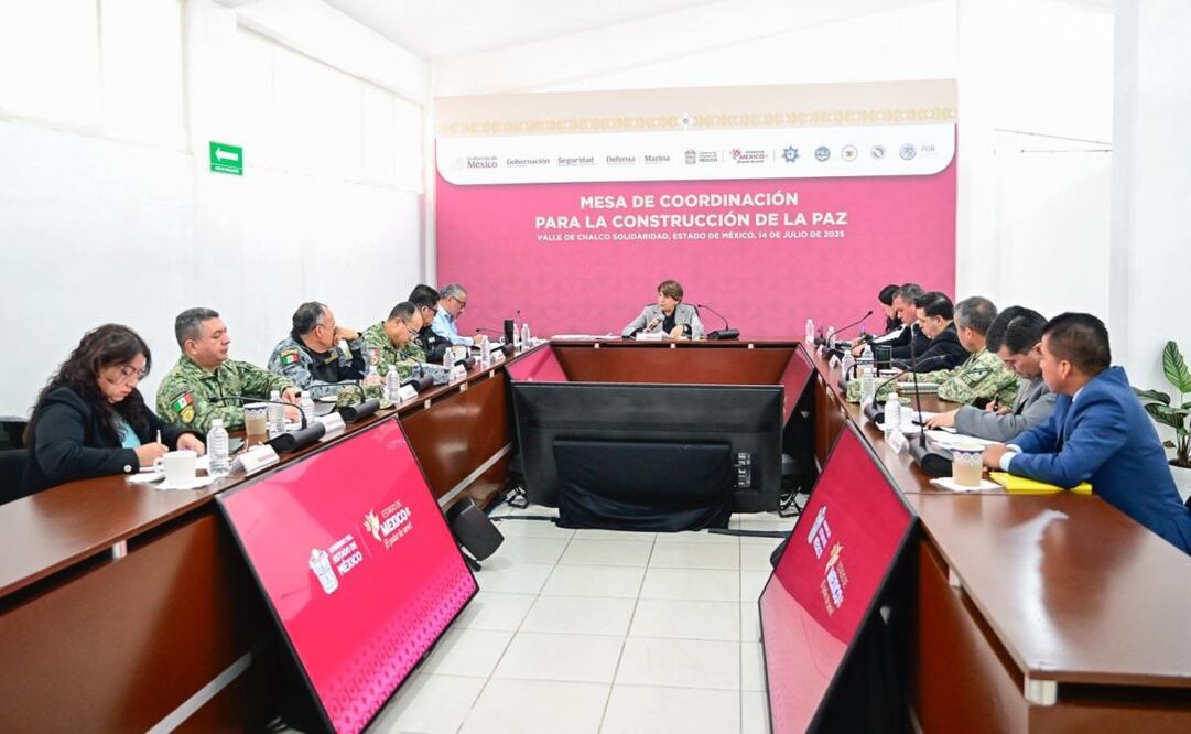 Mesa de Coordinación para la Construcción de la Paz en las instalaciones de la Guardia Nacional. Foto: Especial