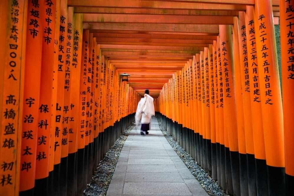 Templo Fushimi Inari Taisha, a la afueras de Kioto. (Foto: Istock)