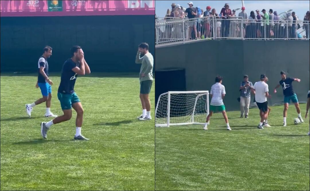 Novak Djokovic convirtió un golazo de taquito / Foto: Especiales