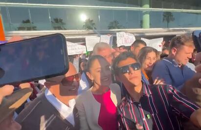 Reciben a Sheinbaum con gritos de "presidenta, presidenta" en Sinaloa