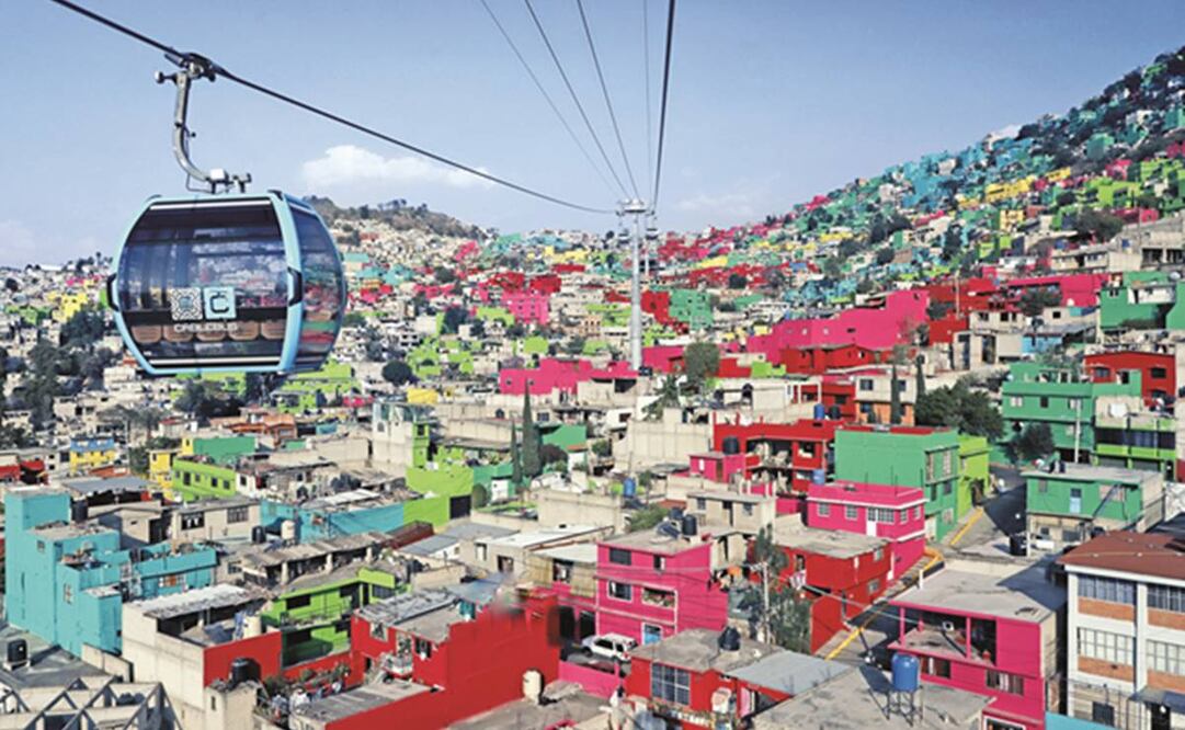 Creación del Sistema Cablebús con las Líneas 1 y 2, que beneficia a las poblaciones históricamente más desfavorecidas de las alcaldías Gustavo A. Madero e Iztapalapa. Fotos: Especiales