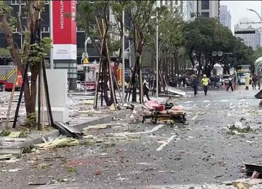 Tragedia en Taiwán: explosión de gas en centro comercial deja 4 muertos y 26 heridos