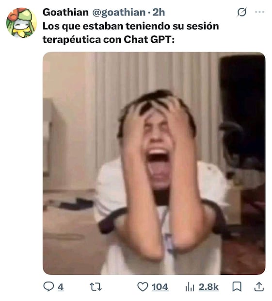 Usuarios reaccionan a caída global de ChatGPT. Foto: Redes sociales