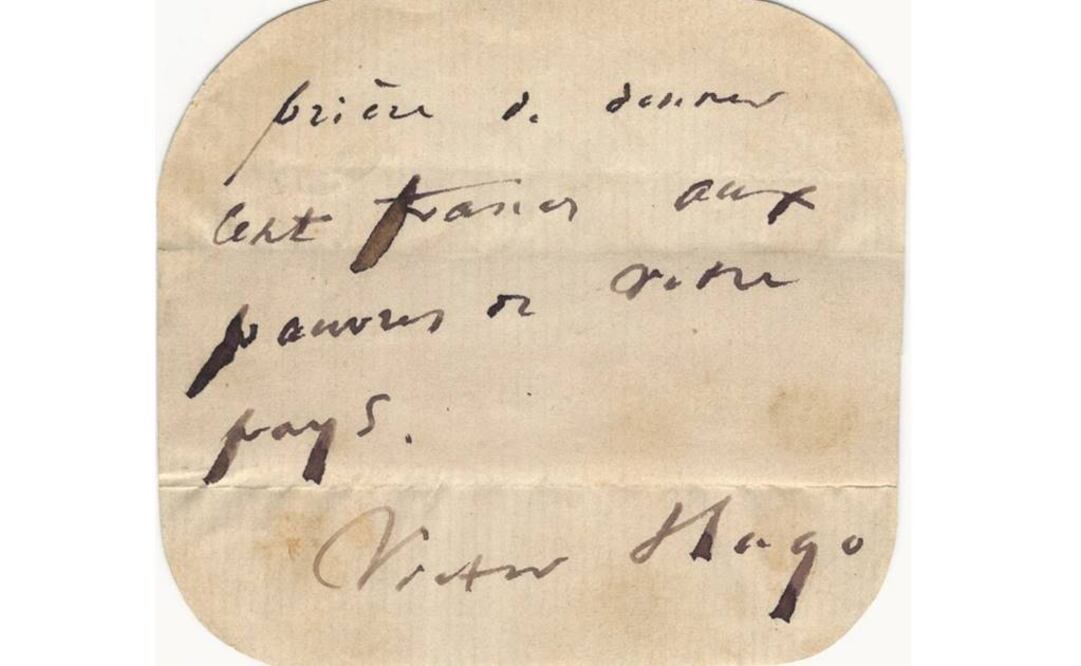 En la pequeña misiva se puede leer: “Por favor, done 100 francos para los pobres de su país”. (FOTO: Colección Raab)