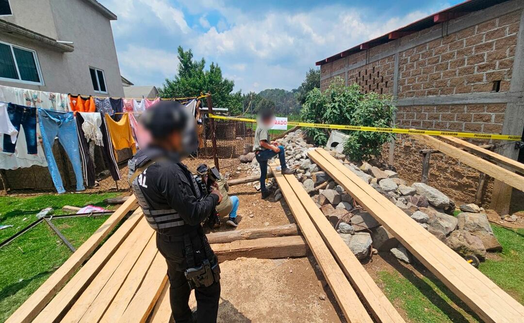 Clausuran predio en Villa del Carbón en operativo contra tala clandestina. Foto: Especial