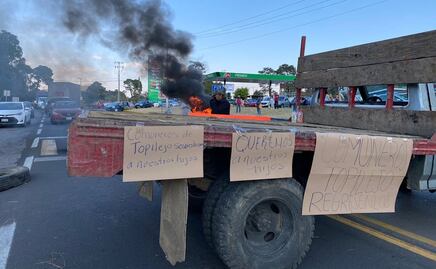 Genera caos vial en CDMX bloqueo en la México-Cuernavaca que lleva más de dos horas