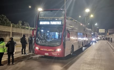 Ante suspensión de Línea 3, incorporan Turibuses para transportar a usuarios del Metro 