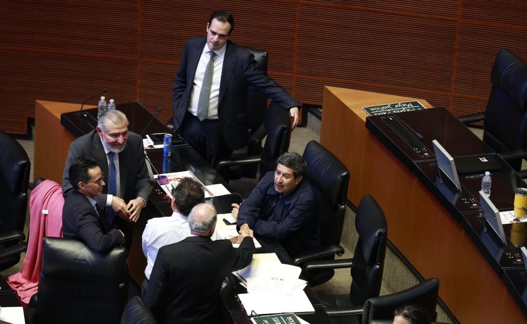Aspectos de la sesión extraordinaria en el Senado de la República. Foto: Diego Simón/EL UNIVERSAL