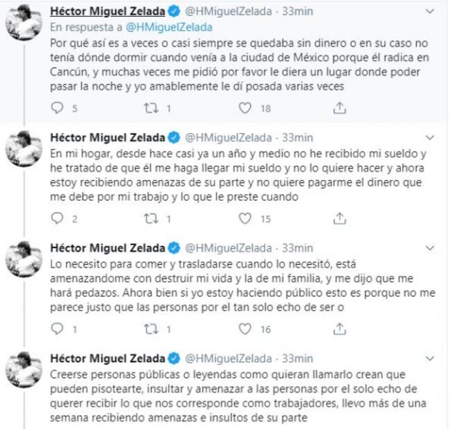 Acusan de abuso de confianza y amenazas a leyenda del América... Desde su cuenta de Twitter