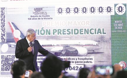 Se ha vendido 63% de "cachitos" para rifa del avión presidencial: Lotería Nacional