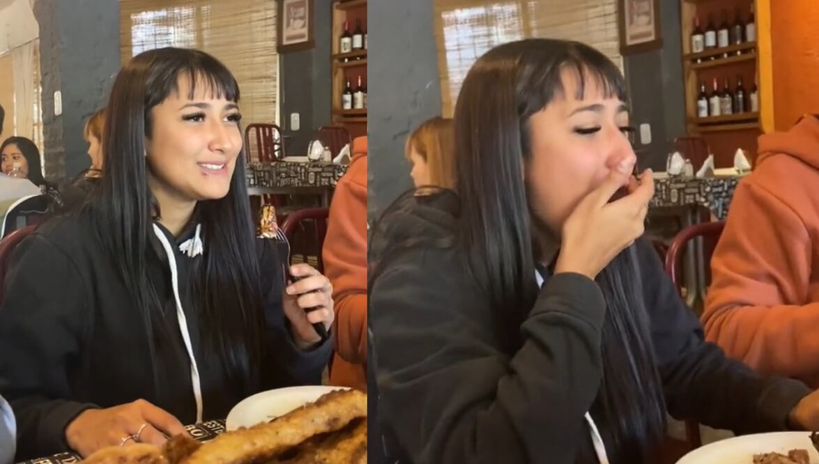 Una joven comió un polémico platillo para conseguir un regalo que le prometió su hermana. Fuente: TikTok @mileenciso_