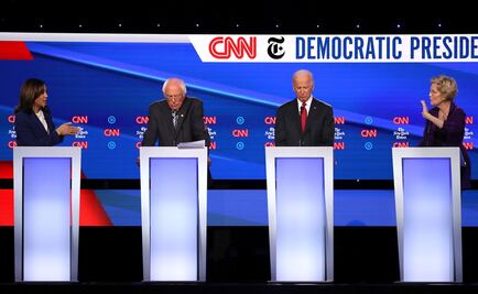 Ataques a Warren y juicio político contra Trump marcan debate demócrata