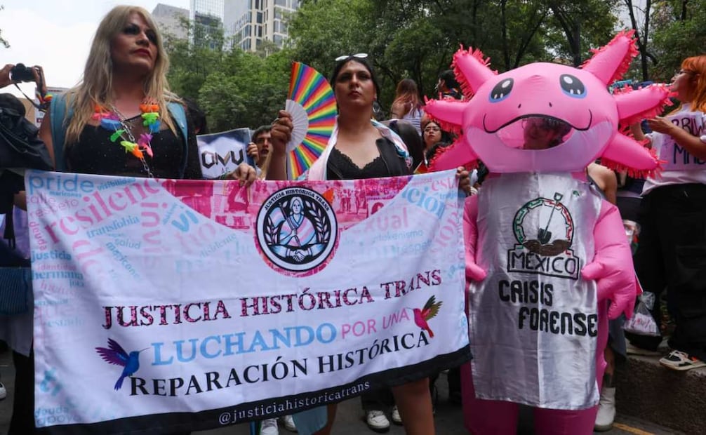 Aspectos de la 48 Marcha del Orgullo LGBTTTIQA+ en la Ciudad de México. Foto: Luis Camacho / EL UNIVERSAL