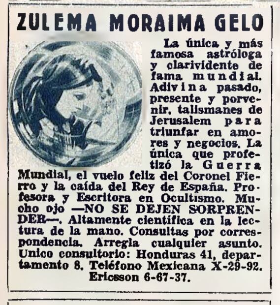 Zulema Moraima: la adivina que "predijo" la influenza española