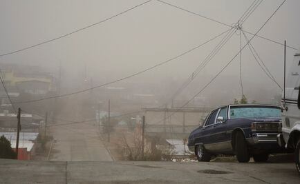 Ráfaga de viento tira espectacular en Ciudad Juárez 