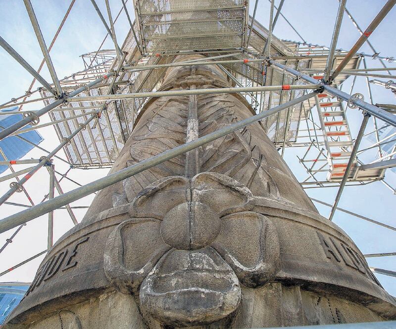 El cambio de la placa interna está a cargo del Instituto de Ingeniería de la UNAM y se prevé que esté listo entre abril y mayo. FOTOS: GERMÁN ESPINOSA. EL UNIVERSAL