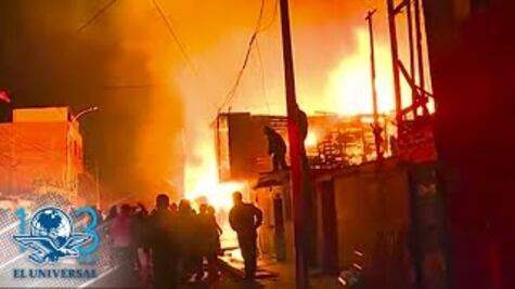 A horas de la inauguración de los Juegos Panamericanos en Lima, un incendio destruye 200 viviendas.
