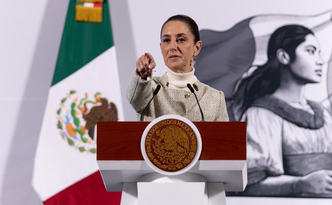 Conferencia matutina de la presidenta Claudia Sheinbaum del 30 de enero de 2025. Foto Hugo Salvador / EL UNIVERSAL