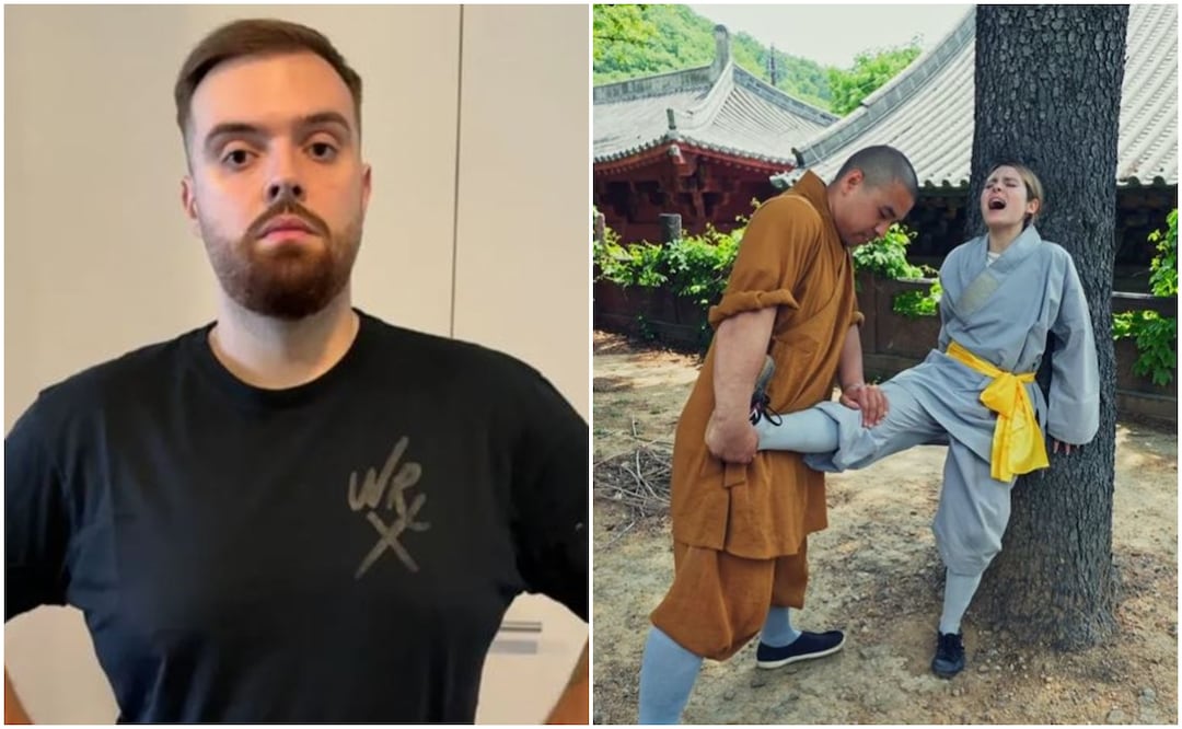 El streamer se sorprendió ante el entrenamiento extremo de Roro. Foto: Redes Sociales