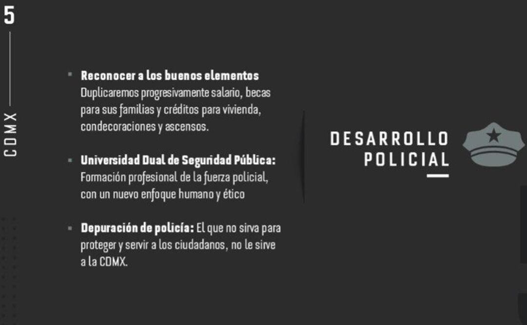 Presenta Barrales Plan Maestro de Seguridad para CDMX