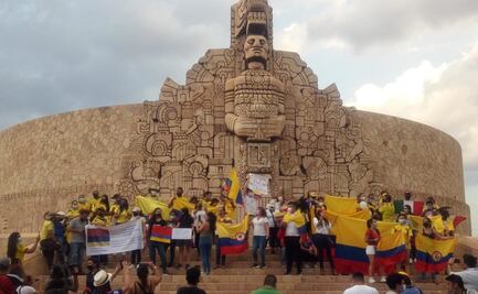 Colombianos radicados en Mérida piden cese de hostilidades de parte de su gobierno
