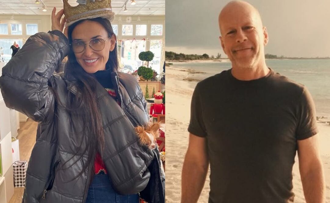 Bruce Willis y Demi Moore. Foto: Instagram oficial.