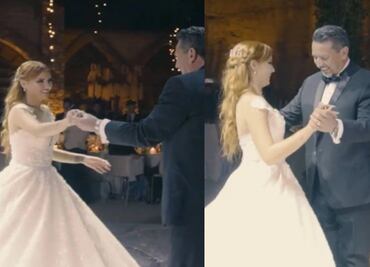 Con trends de TikTok, papá de influencer sorprende al bailar junto ella en su boda y se vuelve viral