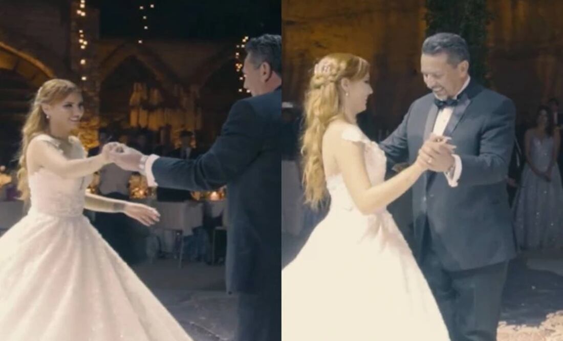 Padre e hija hicieron un especial baile. Foto Captura video TikTok @cellegrini_oficial