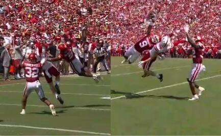 VIDEO: Impresionante intercepción a una mano de D.J Graham